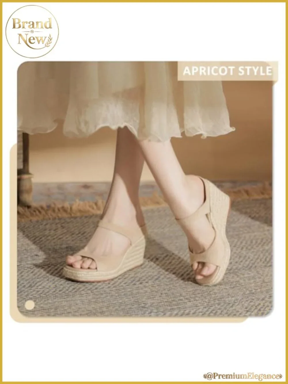 Women's Espadrille Wedge Sandals Boho Peep Toe Suede Mules